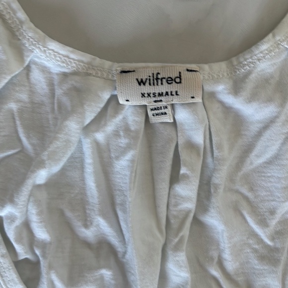 Wilfred, white ruffle tank top, size xxs. - Picture 3 of 4